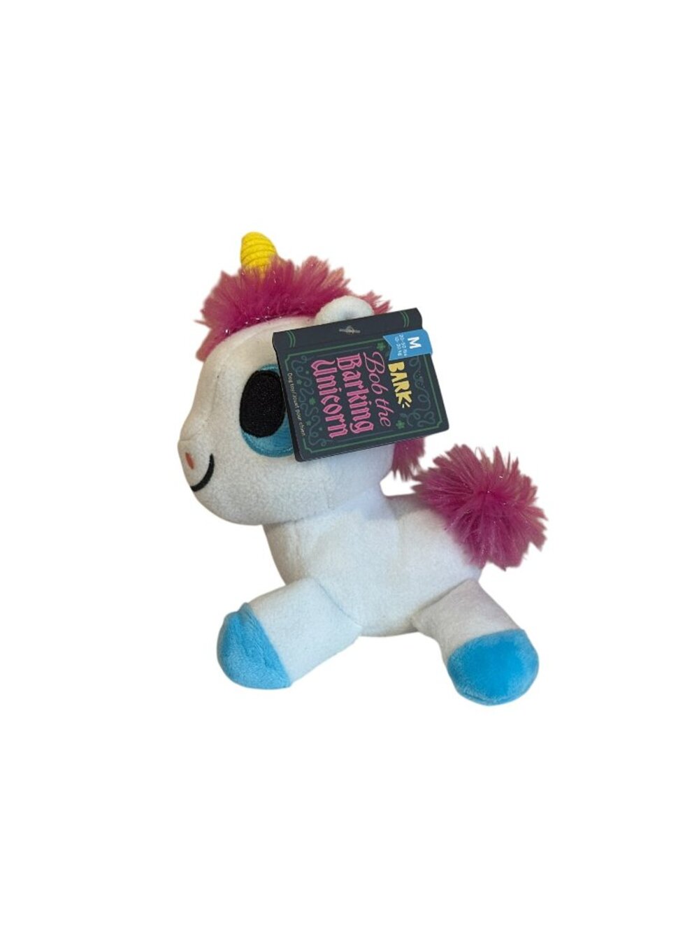 Bark Box Dog Toy Bob the Barking Unicorn Medium Chew Toy New with Tags